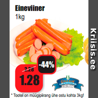 Allahindlus - Eineviiner 1kg