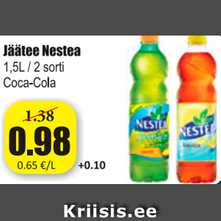 Allahindlus - Jäätee Nestea