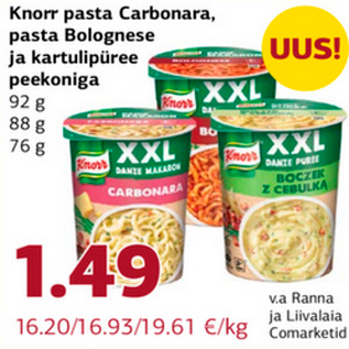Allahindlus - Knorr pasta Carbonara