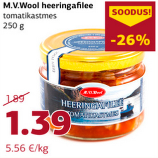 Allahindlus - M.V.Wool heeringafilee