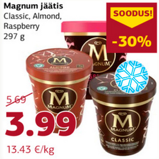 Скидка - Мороженое Magnum