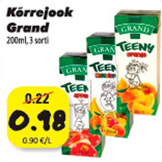 Allahindlus - Kõrrejook Grand 200ml, 3 sorti