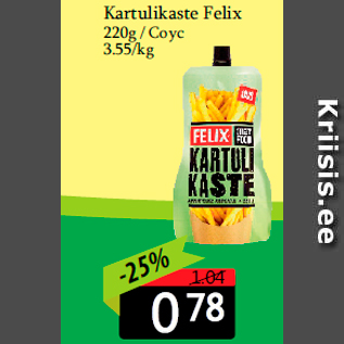 Allahindlus - Kartulikaste Felix 220g