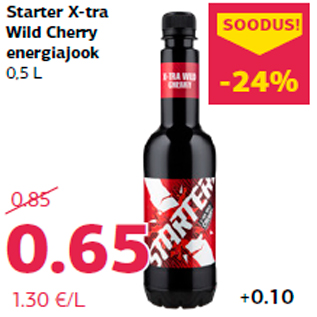 Allahindlus - Starter X-tra Wild Cherry energiajook 0,5 L