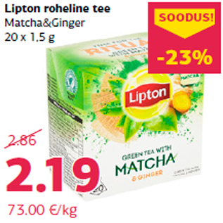 Allahindlus - Lipton roheline tee