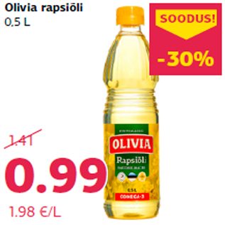 Скидка - Рпсовое масло Olivia 0,5 л