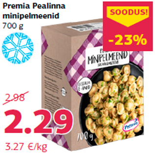 Allahindlus - Premia Pealinna minipelmeenid 700 g