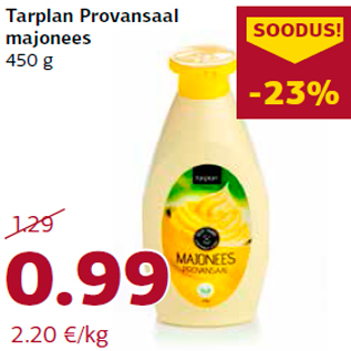 Allahindlus - Tarplan Provansaal majonees 450 g