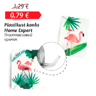 Allahindlus - Plastikust konks Home Expert