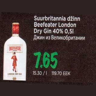 Allahindlus - Suurbritannia džinn Beefeater London Dry Gin