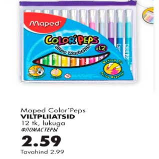 Allahindlus - Viltpliiatsid Maped Color`Peps