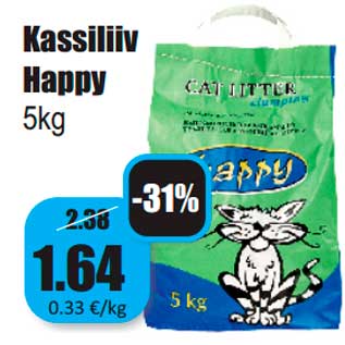 Allahindlus - Kassiliiv Happy 5kg