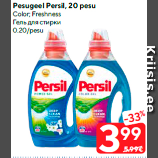 Allahindlus - Pesugeel Persil, 20 pesu