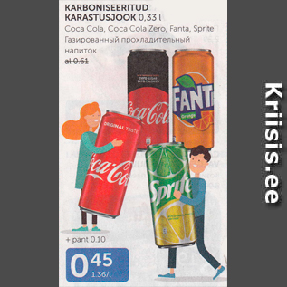 Allahindlus - KARBONISEERITUD KARASTUSJOOK 0,33 l