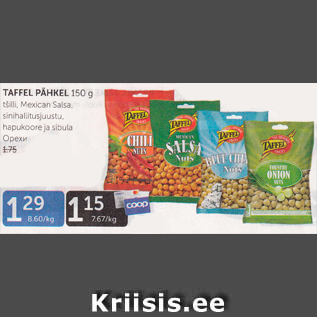 Allahindlus - TAFFEL PÄHKEL 150 g