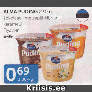 Allahindlus - ALMA PUDING 230 g