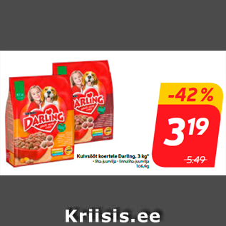 Скидка - Сухой корм для собак Darling, 3 кг *