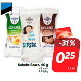 Скидка - Сырок Saare, 40 г