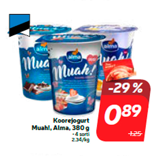 Скидка - Сливочный йогурт Muah!, Alma, 380 г