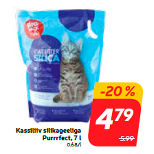 Allahindlus - Kassiliiv silikageeliga Purrrfect, 7 l