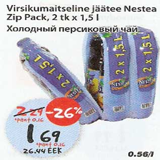 Allahindlus - Virsikumaitseline jäätee Nestea Zip Pack