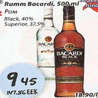 Allahindlus - Rumm Bacardi