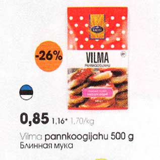 Allahindlus - Vilma pannkoogijahu 500 g