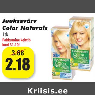 Allahindlus - Juuksevärv Color Naturals