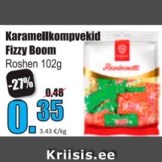 Allahindlus - Karamellkompvekid Fizzy Boom