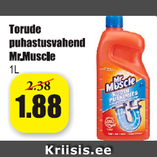 Allahindlus - Torude puhastusvahend Mr.Muscle