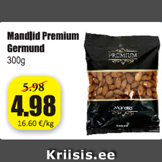 Allahindlus - Mandlid Premium Germund 300 g