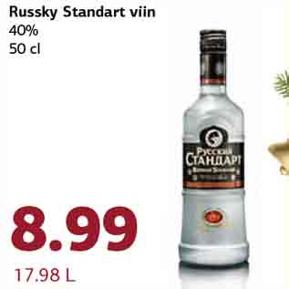 Allahindlus - Russky Standart viin 40% 50 cl