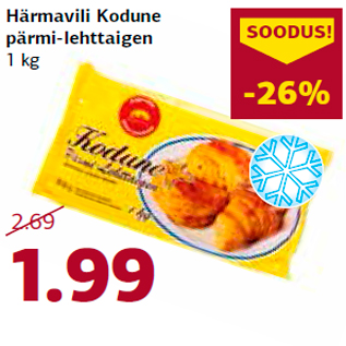 Allahindlus - Härmavili Kodune pärmi-lehttaigen 1 kg