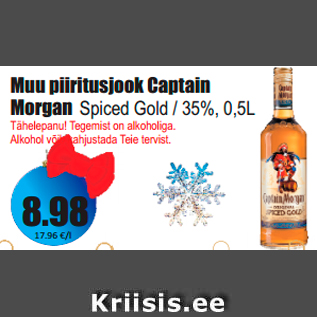 Allahindlus - Muu piiritusjook Captain Morgan