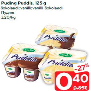 Allahindlus - Puding Puddis, 125 g