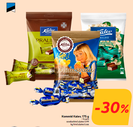 Конфеты Kalev, 175 г  -30%
