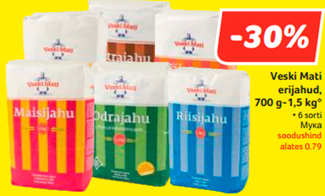 Мука  -30%