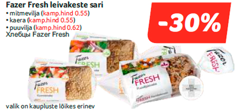 Fazer Fresh leivakeste sari -30%