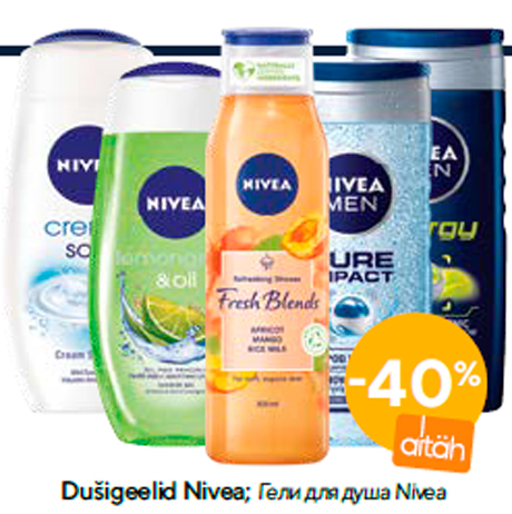 Гели для душа Nivea  -40%