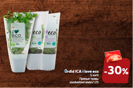 Ürdid ICA i love eco -30%