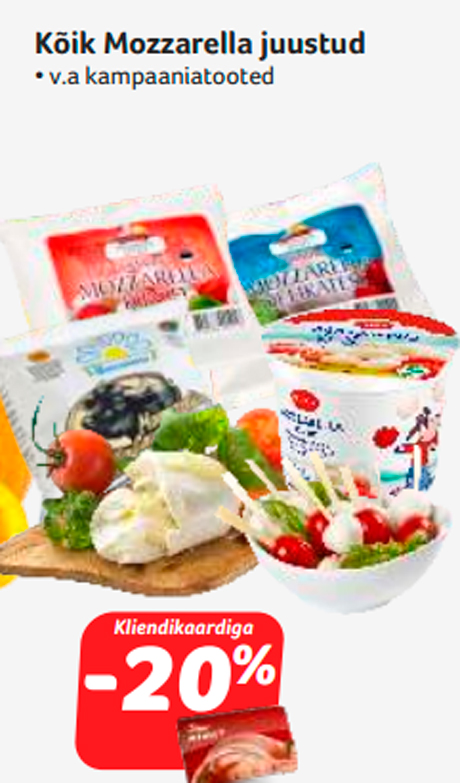 Все сыры  Mozzarella -20%