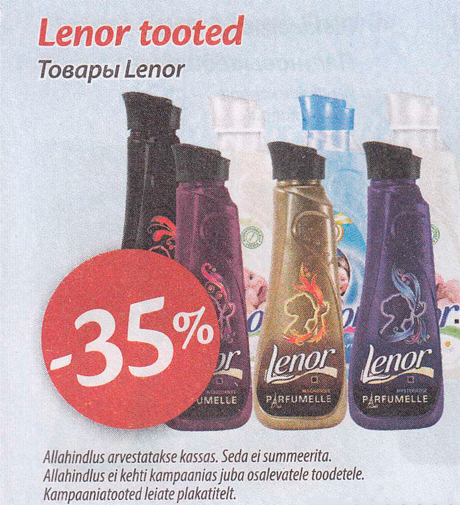 Lenor Tooted  -35%