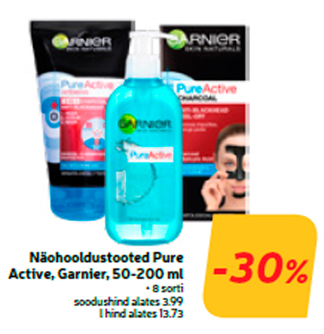 Средства по уходу за лицом Active, Garnier, 50-200 мл  -30%
