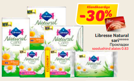 Libresse Natural sari*****  -30%