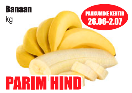 Banaan kg  - PARIM HIND