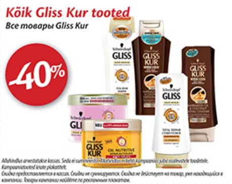 Все товары Gliss Kur -40%