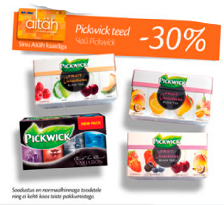 Чай Pickwick  -30%