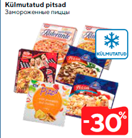 Külmutatud pitsad  -30%