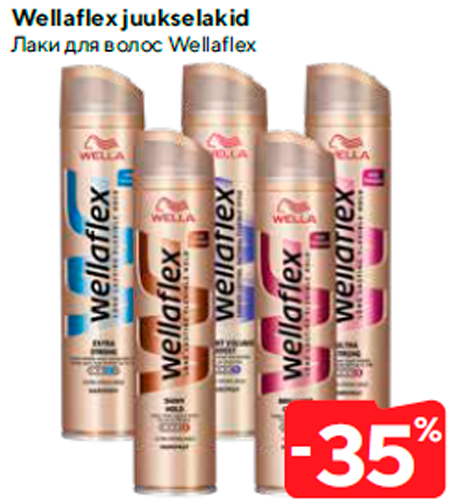 Wellaflex juukselakid  -35%