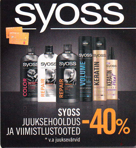 SYOSS JUUKSEHOOLDUS JA VIIMISTLUSTOOTED  -40%